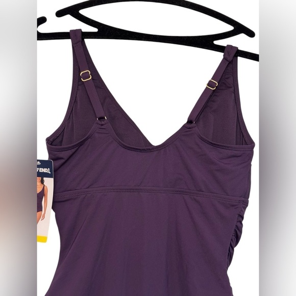 Lands END Purple One-Piece Swimsuit - Picture 7 of 12